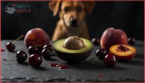 avocado, pits, and stone fruits avocado, pits, and stone fruits