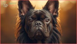 bat-like ears and facial features bat-like ears and facial features