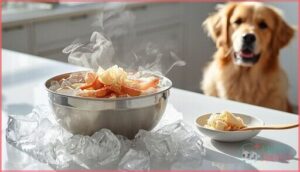 cooling and portioning crab meat cooling and portioning crab meat