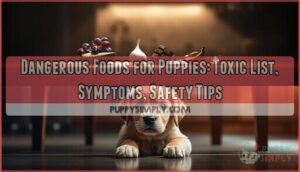 dangerous foods for puppies