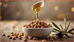 drizzling over commercial dog food drizzling over commercial dog food