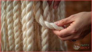 hand-splitting and separating cords hand-splitting and separating cords