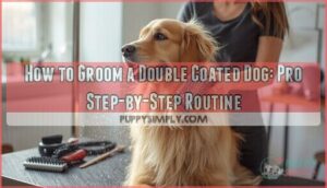 how to groom a double coated dog