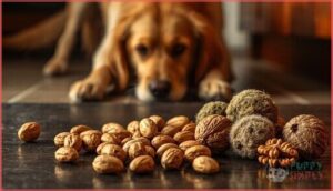 macadamia nuts and moldy walnuts macadamia nuts and moldy walnuts