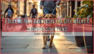 no pull harnesses for city walks and crowded sidewalks