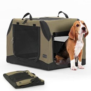 PETSFIT Dog Travel Crate, Collapsible B08SJ9J19X