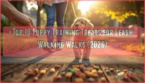 puppy training treats for leash training walks