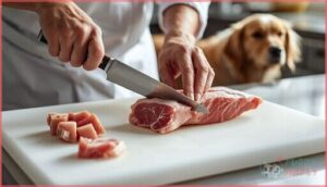 removing bones and excess fat removing bones and excess fat