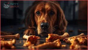 risks of dogs eating cooked chicken bones risks of dogs eating cooked chicken bones