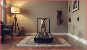 setting up the treadmill in a safe space setting up the treadmill in a safe space
