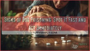 signs dog poisoning immediate action