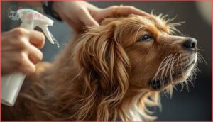 using finger-combing and gentle touch using finger-combing and gentle touch