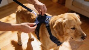 adjust fit and attach the leash adjust fit and attach the leash