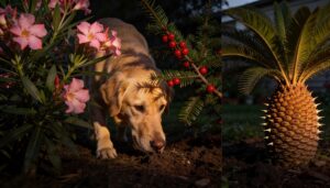 deadly garden and outdoor plants (oleander, yew, sago palm) deadly garden and outdoor plants (oleander, yew, sago palm)