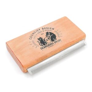 Deshedding Dog Brush with Wood B0FHQKWHHH