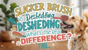 difference between slicker brush and deshedding tool