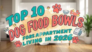dog food bowls for apartment living