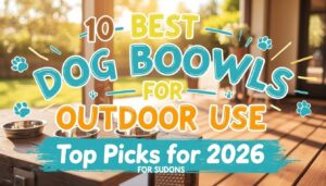 dog food bowls for outdoor use