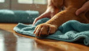 dry paws thoroughly to prevent moisture buildup dry paws thoroughly to prevent moisture buildup