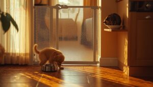 feed both pets on opposite sides of the barrier feed both pets on opposite sides of the barrier