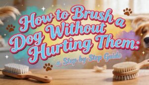 how to brush a dog without hurting them