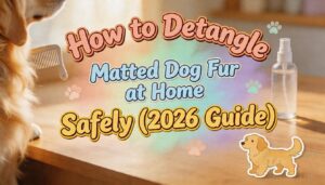 how to detangle matted dog fur at home