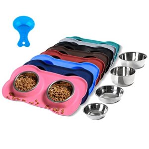Hubulk Pet Dog Bowls 2 B071Y3PDMM