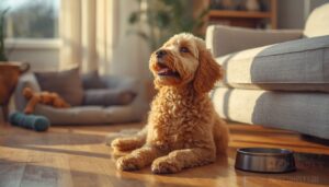 life with a full grown mini goldendoodle