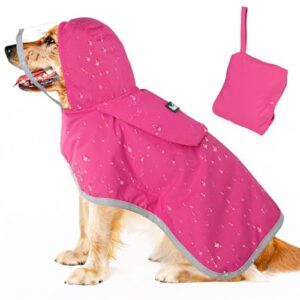 Lukovee Dog Raincoat, Adjustable Dog B0DSJPKPFQ
