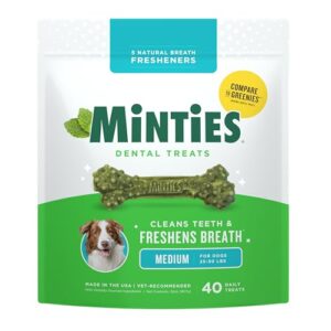 Minties Dental Chews for Dogs, B083MN4LGT