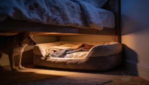 providing a comfortable alternative den-like space providing a comfortable alternative den-like space