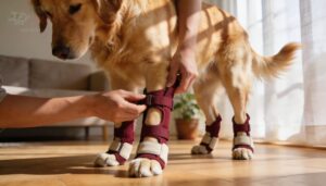 put on a step-in harness put on a step-in harness