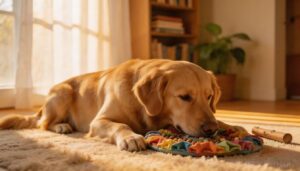 redirect with a chew toy or snuffle mat redirect with a chew toy or snuffle mat