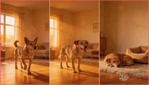 restlessness followed by settling restlessness followed by settling