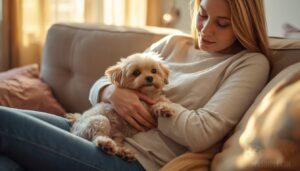 restrain small dogs on your lap restrain small dogs on your lap
