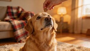 rewarding with soft treats and praise rewarding with soft treats and praise