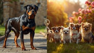rottweilers vs. smaller dog breeds rottweilers vs. smaller dog breeds