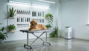 setting up a bright, comfortable grooming space setting up a bright, comfortable grooming space