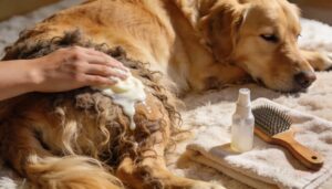 soften mats before combing soften mats before combing