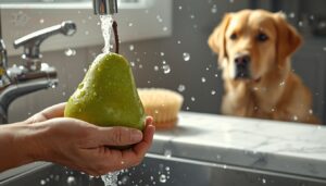 wash pears thoroughly first wash pears thoroughly first