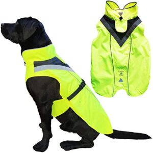 Waterproof Dog Rain Coat, Reflective B08MCJTND3