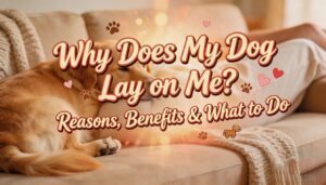 why does my dog lay on me why does my dog lay on me