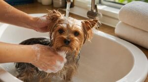 bathing a silky yorkie coat bathing a silky yorkie coat