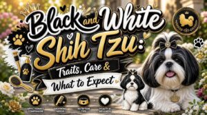 black and white shih tzu