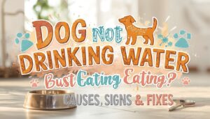 dog not drinking water but eating dog not drinking water but eating