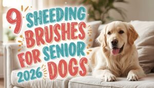 dog shedding brushes for senior dogs