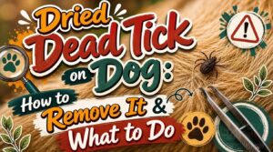 dried dead tick on dog dried dead tick on dog
