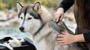 follow with a slicker brush follow with a slicker brush