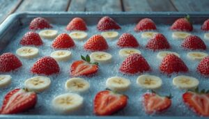 frozen strawberry-banana treats frozen strawberry-banana treats