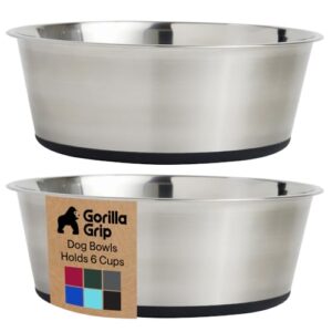 GORILLA GRIP Dog Bowls, Food B098BPM99P